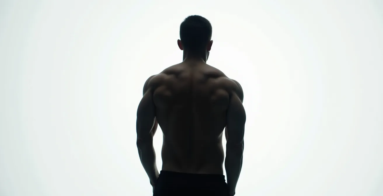 Vue arrière anatomique montrant l'effet de torsion d'une charge asymétrique sur la colonne vertébrale