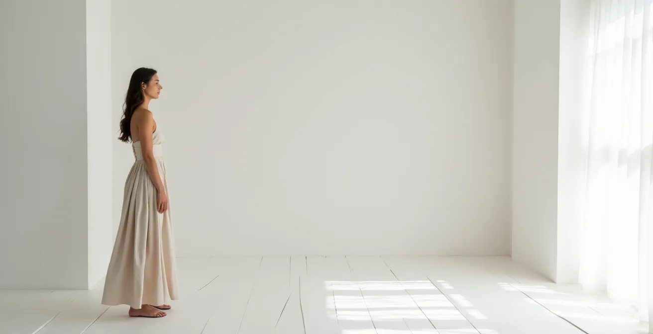 Vue d'ensemble montrant trois silhouettes avec différentes largeurs de ceintures